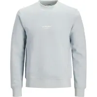 Jack & Jones Sweatshirt 'JJESoho' lyseblå / hvid