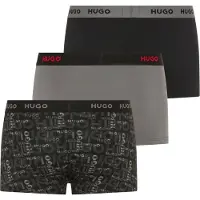 HUGO Design 10267989 Trunk Red Boxers 3 Enheder