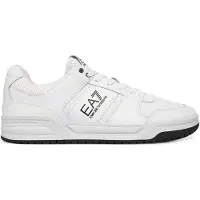 EA7 EA7unisex. X8X234_XK422 Sneakers i læder Baseline hvid, sort (40), Fast, Blonder, Casual