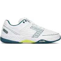 EA7 EA7unisex. X8X242_XK438 Tennissko af ler, hvide (43 1/3), Fast, Blonder, Casual, Sport, Tennis/padeltennis, Multisport