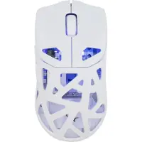 White Shark DAGONET Wireless (White) - Gaming Mus - Optisk - 6 knapper - Hvid