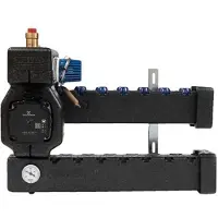 Wavin Midishunt 3kreds ,Isoleret, Med Grundfos UPM3Hybrid 15-70 pumpe