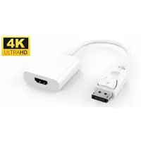 Microconnect - Videoadapter - DisplayPort han til HDMI hun - hvid - 4K support, aktiv