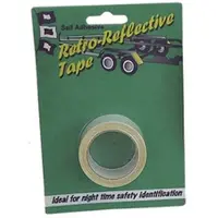 PSP Retro reflektortape 25 mm x 2,5 m hvid 2 rulle