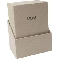 Sigel menumapper DIN A4, 2 ærmer beige, 10 stk (SM208)