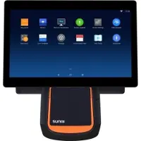 Sunmi T2s 39,6 cm (15,6) KD Android sort/orange kassesystem Retail touchscreen kapacitiv 1920x1080 Qualcomm Octa Core 2,2GHz RAM 4GB Flash 64GB USB (5x) RS232 Bluetooth Ethernet WLAN (802.11ac)
