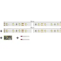 Tams elektronik 53-01450-02-C LED-Streifen Kørselsretningsafhængig, Dæmpning, Sluk Med modul Passer til: Indvendig belysning til personbiler Varm hvid 1 Set