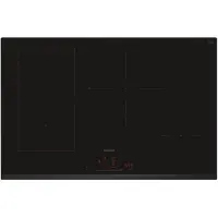 Siemens iQ500 ED851HSB1E - Induktions kogeplade - 4 plader - Niche - bredde: 75 cm - dybde: 49 cm - facet, - rammeløs - sort