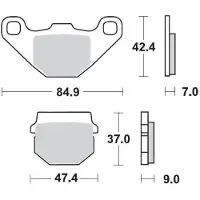 Moto-Master Aprilia/fantic/kawasaki/rieju 409904 Bremseklodser