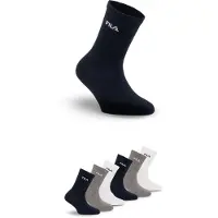 FILA Sokker grå / sort / hvid