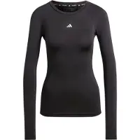Adidas Funktionsbluse 'TECHFIT Long Sleeve Training' sort / hvid