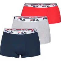 FILA Boksershorts marin / grå / blodrød / hvid
