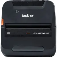 Brother RuggedJet RJ-4250WB - Etiketprinter - direkte termisk - Rulle (11,3 cm) - 203 dpi - op til 127 mm/sek. - USB 2.0, Wi-Fi(n), NFC, Bluetooth 4.2