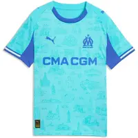 Puma Olympique de Marseille Special Edition Jersey Youth, Shop, Aqua/Royal Sapphire, 7-8Y