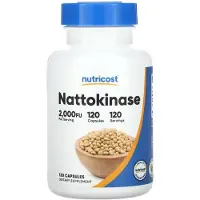 Nutricost , Nattokinase, 100 mg (2.000 FU), 120 Kapsler