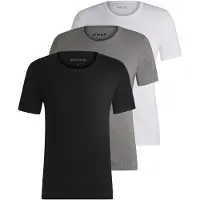BOSS Pakke med tre T-shirts i bomuld med broderet logo
