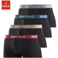 Buffalo Boksershorts grå / petroleum / mørkerød / sort