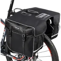 West Biking YP0707238 30L vandtæt cykeltaske til baghjul - sort