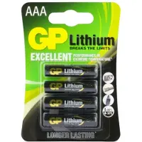 GP Sunmatic lithium bat. aaa 1,5 V
