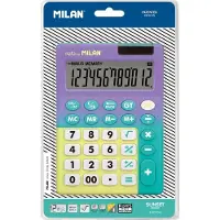 Milan Lommeregner CALCULATOR MED STORE TASTER SUNSET Violet på BLISTER