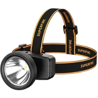 Superfire HL55 pandelampe, 150 lm, USB-C, 4 tilstande, 270 m