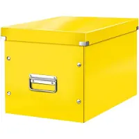 Leitz Arkivboks Click & Store WOW Cube L gul