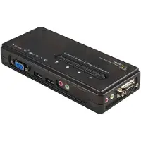 StarTech.com 4-ports Usb Kvm-switch Med Lyd Og Kabler