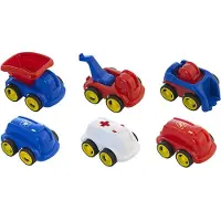 Miniland Minimobil Go & Job 12 Cm 10 Enheder