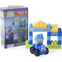 Miniland Super Blocks Police Station Byggespil 18 Enheder