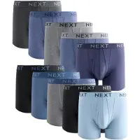 Next Boksershorts lyseblå / blå-meleret / grå-meleret / sort