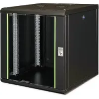 Digitus Professional - Kabinet kabinet - vægmonterbar - sort, RAL 9005 - 12U - 19