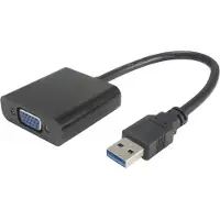 Microconnect USB 3.0 Type A - VGA-adapter sort
