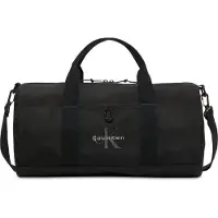 Calvin Klein Rejsetaske 'Monologo Embroidery Duffel' mørkegrå / sort