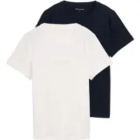 Tom Tailor Shirts beige / mørkeblå / hvid