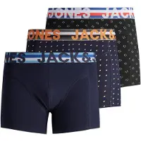 Jack & Jones Boksershorts 'Henrik' blå / orange / sort / hvid
