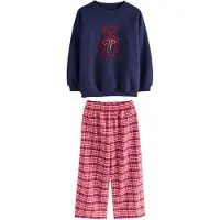 Next Nattøj navy / cranberry