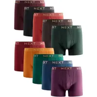 Next Boksershorts blå / mørkebrun / grøn / mørkegrøn / lilla / orange / rød / bordeaux / cranberry / sort
