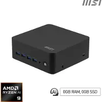 MSI Cubi Z AI 8M 004BEU - Barebone - mini PC 1 x Ryzen 9 8945HS / op til 5.2 GHz - RAM 0 GB - Radeon 780M - Gigabit Ethernet, 2.5 Gigabit Ethernet, IEEE 802.11ax (Wi-Fi 6E), Bluetooth 5.3