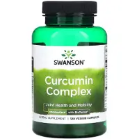 Swanson Health , Kurkumin Kompleks, 120 Veggie Kapsler