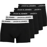 Jack & Jones Boksershorts 'Solid' sort / hvid