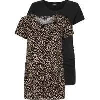 ONLY Maternity Shirts 'OLMLovely' lysebeige / brun / lysegrå / sort