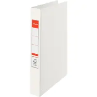 Esselte Vivida ringordner, 30% recirkuleret PP-folie (før-forbrug) FSC A4 2RR/25 mm VIVIDA hvid - (10 stk.)