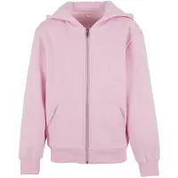 Build Your Brand Fluffy Sweatshirt Med Lynlås
