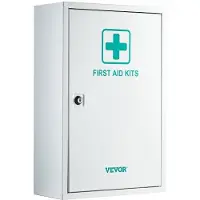 Vevor Førstehjælpsskab med 3 hylder, 1000 dele, førstehjælpskasse med stor kapacitet, vægmonteret medicinskab, OSHA &amp; ANSI 2015 (klasse A), industriel metalmedicinkasse til nødsituationer, til vir