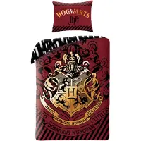 MCU Harry Potter Hogwarts Sengetøj 2i1 Design 1 - 100 Procent Bomuld