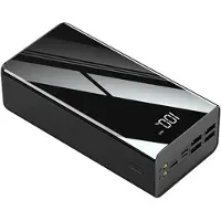 Mtp Products Triple USB Hurtig Powerbank 50000mAh - PD 18W - Sort