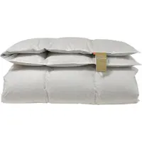 Norvigroup Edderdunsdyne - Sommerdyne med 100% edderdun og kashmir vår - 140x220 cm - Ægte Dansk produceret luksus - Sval dyne