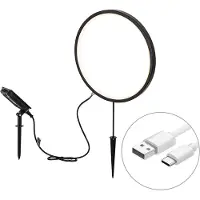 QAZQA Pigge lys sort 60 cm inkl. genopladelig LED og solcelle IP65 - Adalind