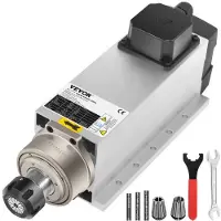 Vevor 4KW 2220V luftkølet spindelmotor ER25 CNC luftkølet spindelmotor til CNC graverings- og fræsemaskine