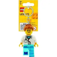 LEGO Nøglering m. Lommelygte - Male Doctor - - OneSize - Lommelygter